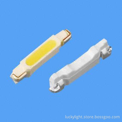 1.20mm Side View Blue Chip LEDs with Wide Viewing Angle and White SMT Package, RoHS Mark